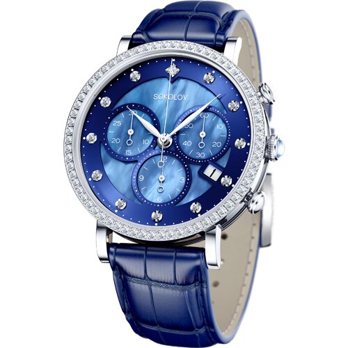 Женские серебряные часы - видео на модели