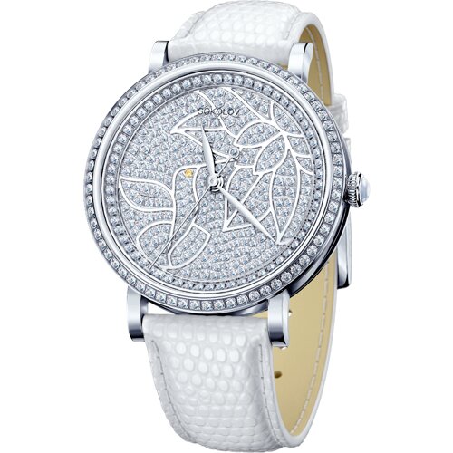 Женские серебряные часы - видео на модели