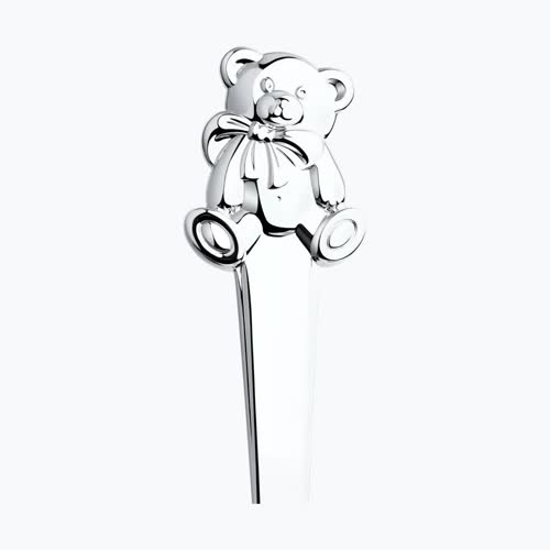 Вилка детская «Мишутка» из серебро — вид 2