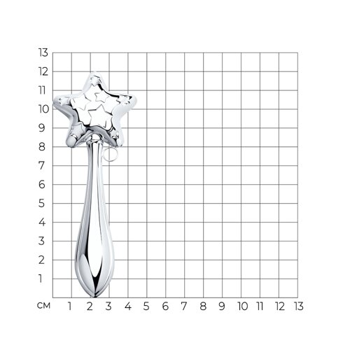 Погремушка «Звездочка» из серебро — вид 3
