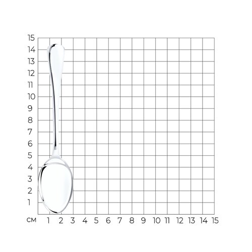 Ложка чайная "Modern" из серебро — вид 4