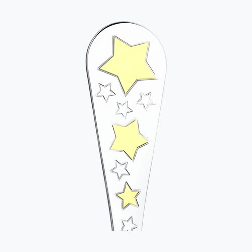 Ложка детская «Звезда», позолота из серебро — вид 2