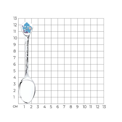 Ложка "Слоник" из серебро — вид 2