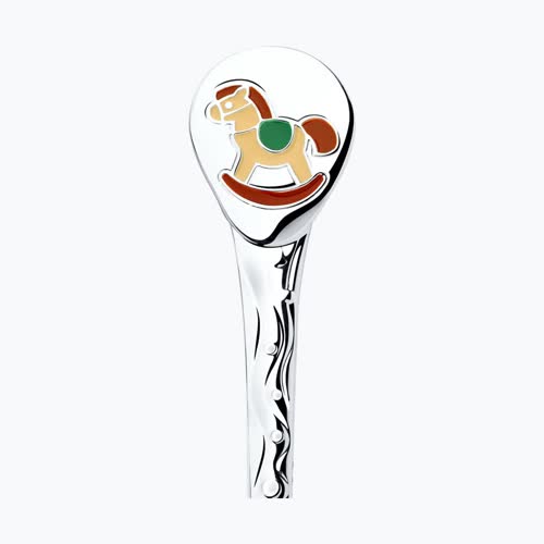 Ложка "Лошадка" из серебро — вид 2