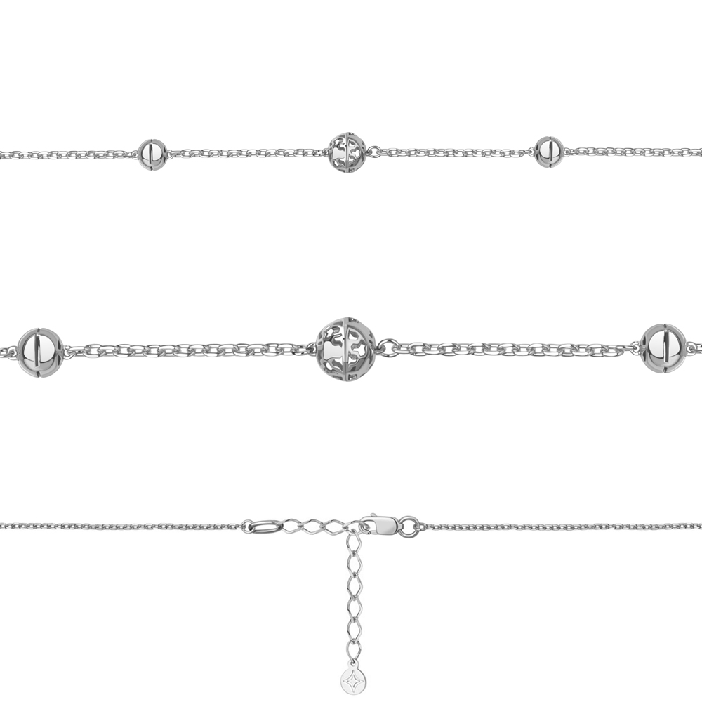 Серебряный браслет с ажурными шариками 925 пробы - Instagram Reel 