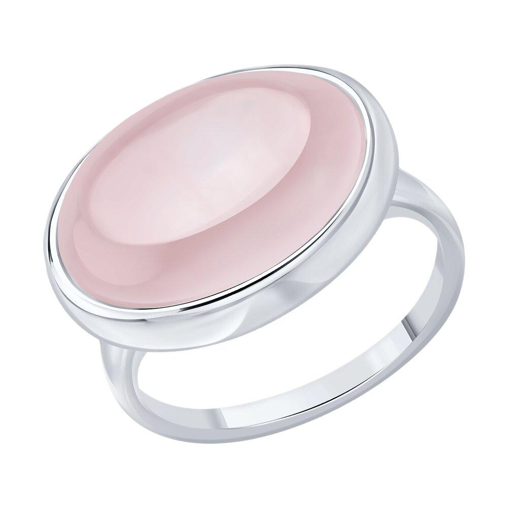 Кольцо из серебра с кварцем - видео на модели