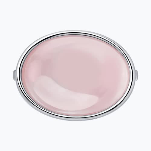 Кольцо из серебра с кварцем из серебро — вид 2