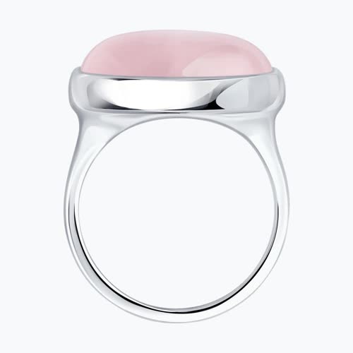 Кольцо из серебра с кварцем из серебро — вид 3