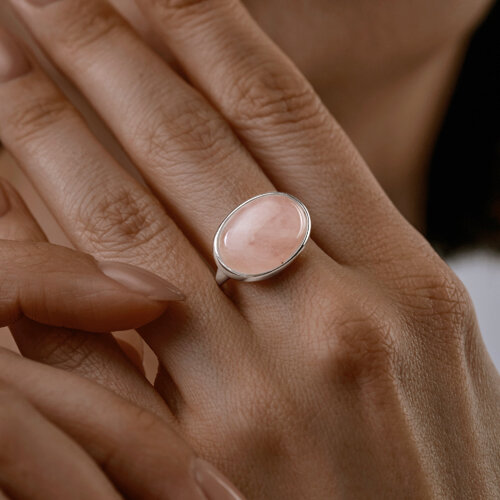 Кольцо из серебра с кварцем из серебро — вид 4