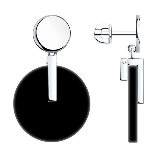 Серьги из серебра с агатами - видео на модели