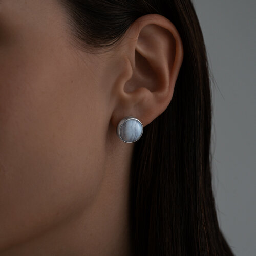 Серьги из серебра с агатами из серебро — вид 2