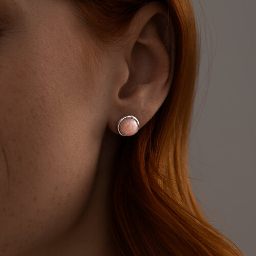 Серьги из серебра с кварцами из серебро — вид 2