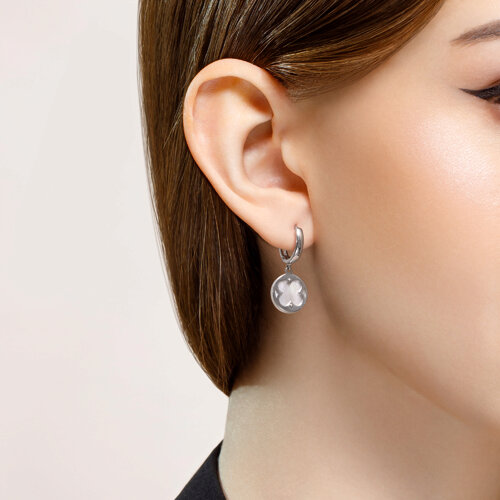 Серьги из серебра с перламутром из серебро — вид 2