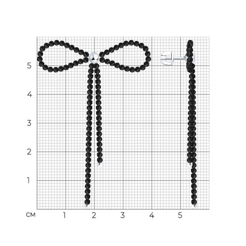 Серьги из серебра с шпинелью из серебро — вид 5