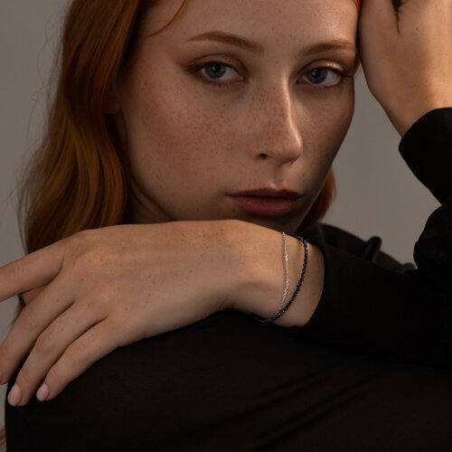 Браслет из серебра со шпинелью из серебро — вид 2