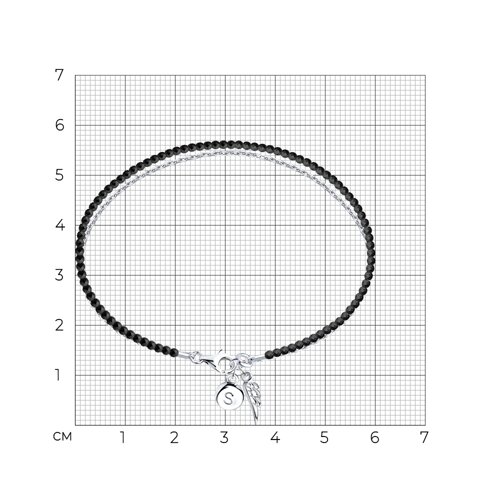 Браслет из серебра со шпинелью из серебро — вид 4