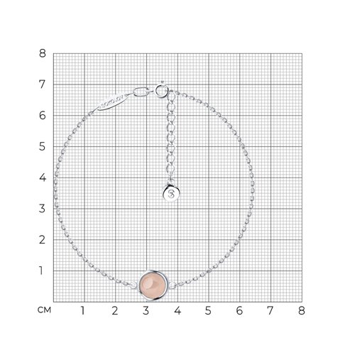Браслет из серебра с кварцем из серебро — вид 5