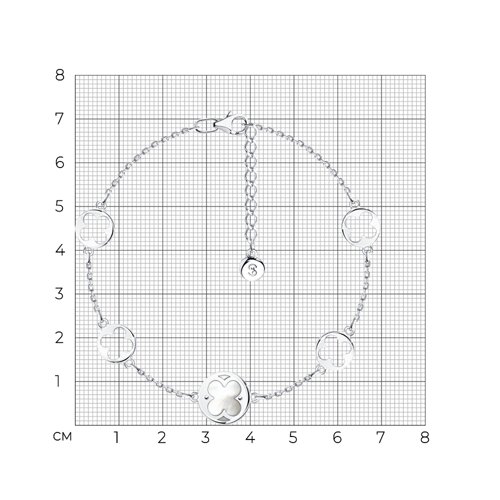 Браслет из серебра с перламутром из серебро — вид 6