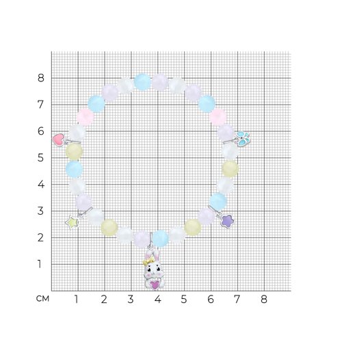 Браслет из золочёного серебра с кварцитом и эмалью из серебро — вид 5