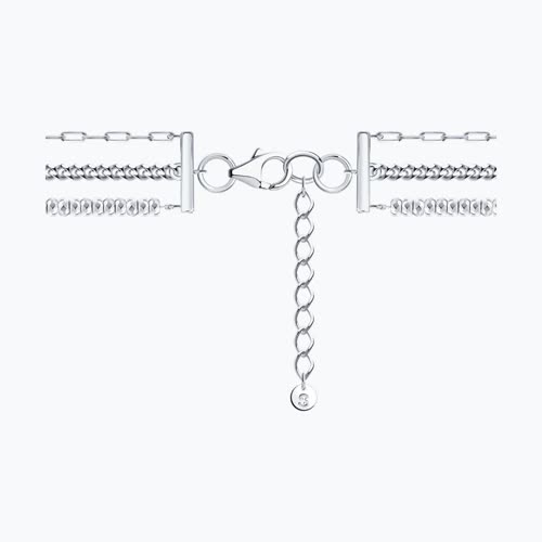 Браслет из серебра с гематитом из чернёное серебро — вид 5