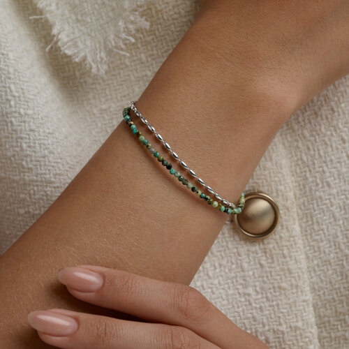 Браслет из серебра с бирюзой из серебро — вид 4