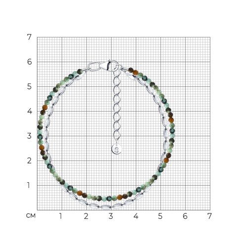 Браслет из серебра с бирюзой из серебро — вид 5