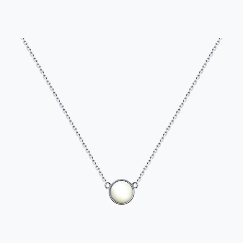 Колье из серебра с перламутром