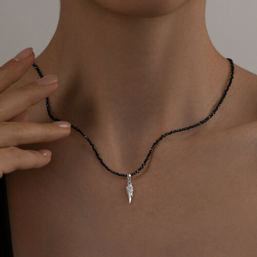 Колье из серебра с шпинелями из серебро — вид 3