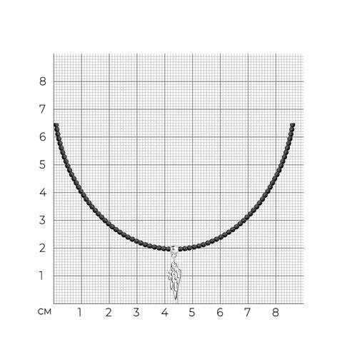 Колье из серебра с шпинелями из серебро — вид 4