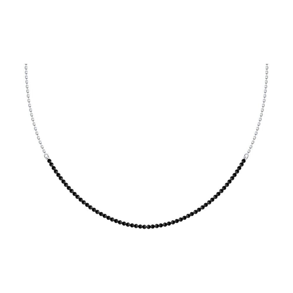 Колье из серебра с шпинелью - видео на модели