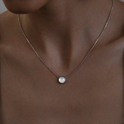 Колье из серебра с лунным камнем из серебро — вид 3