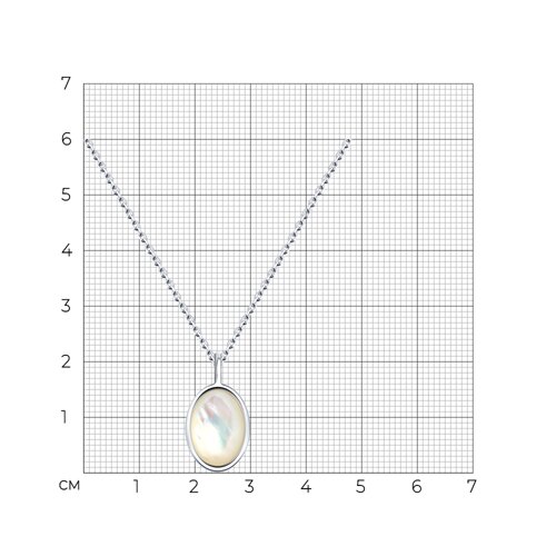 Колье из серебра с перламутром из серебро — вид 3