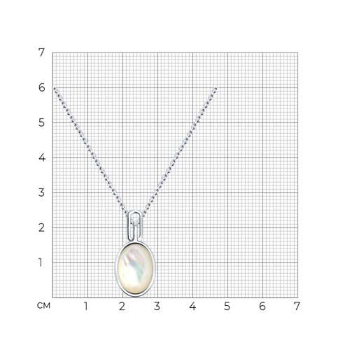 Колье из серебра с перламутром из серебро — вид 3