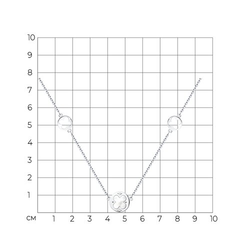 Колье из серебра с перламутром из серебро — вид 4