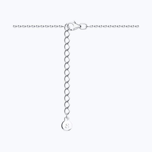 Колье из серебра с перламутром и фианитами из серебро — вид 2