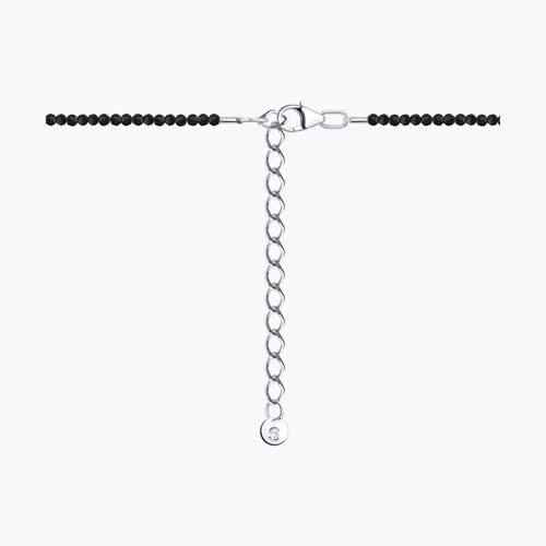 Колье из серебра с шпинелью и фианитами из серебро — вид 2