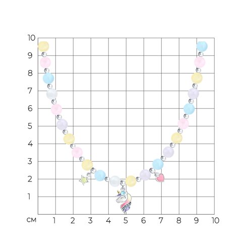 Колье из золочёного серебра с миксом камней из серебро — вид 5