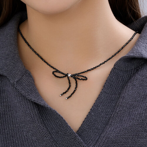 Колье из серебра с шпинелью из серебро — вид 3