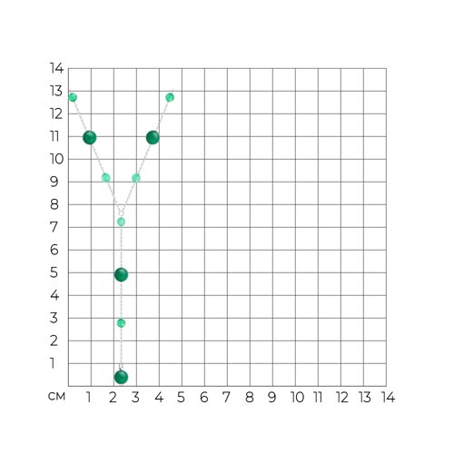 Колье из серебра с агатами из серебро — вид 3