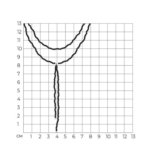 Колье из серебра с шпинелью из серебро — вид 2