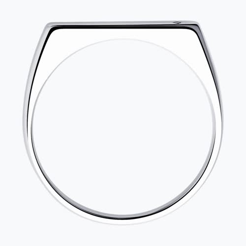 Кольцо из серебра с бриллиантом из серебро — вид 2