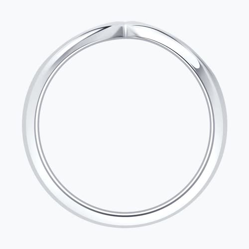 Кольцо из серебра с бриллиантом из серебро — вид 2