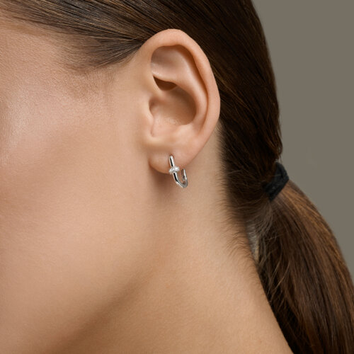 Серьги из серебра с бриллиантами из серебро — вид 3