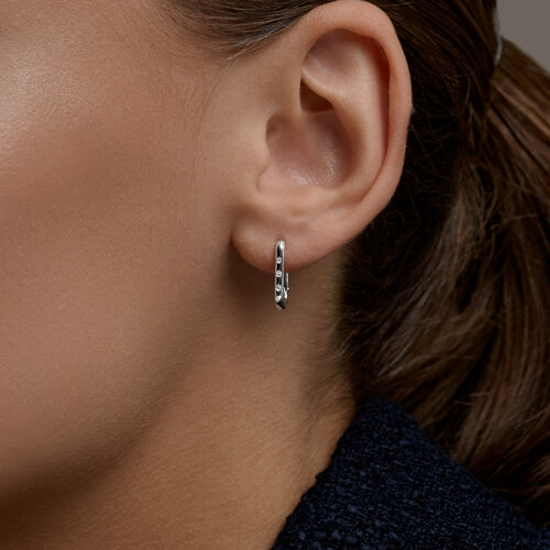 Серьги из серебра с бриллиантами из серебро — вид 3