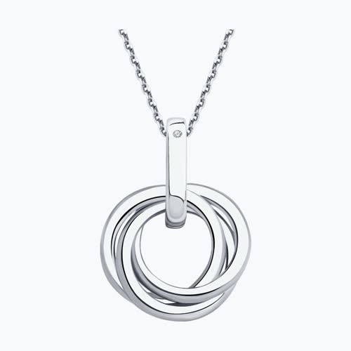 Подвеска из серебра с бриллиантом из серебро — вид 2