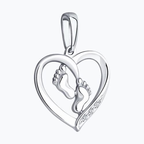 Подвеска из серебра с бриллиантами из серебро — вид 3