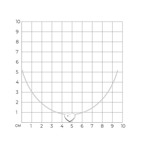 Колье из серебра с бриллиантом из серебро — вид 4