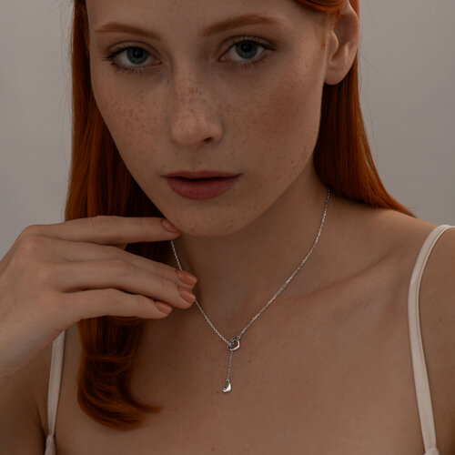 Колье из серебра с бриллиантами из серебро — вид 3