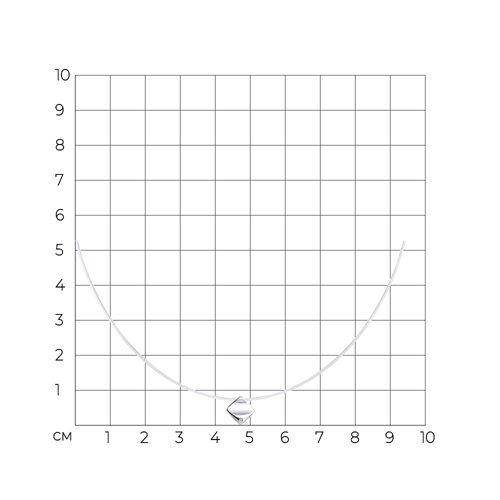 Колье из серебра с бриллиантом из серебро — вид 3