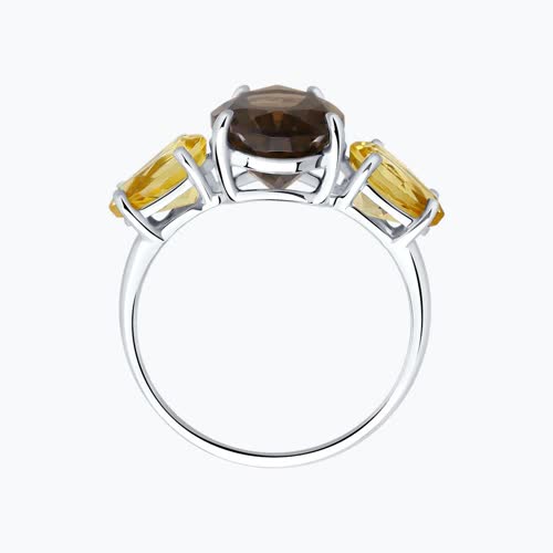 Кольцо из серебра с полудрагоценными вставками из серебро — вид 2